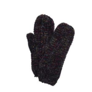 NWT INC International Concept Space Dye Mittens in Black